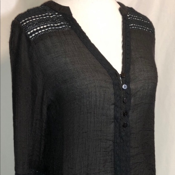 Renee C. Crochet Accented Blouse - Picture 2 of 11